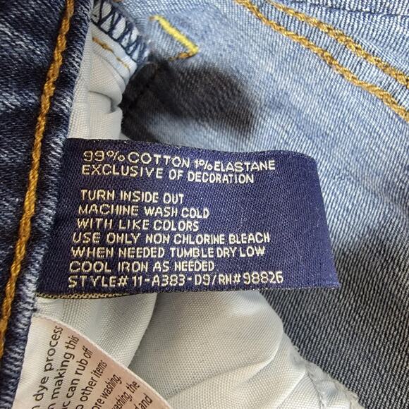 US Polo Assn Jeans Mens 36x30 Blue Denim Straight Leg Classic Fit 98826 - Picture 5 of 9